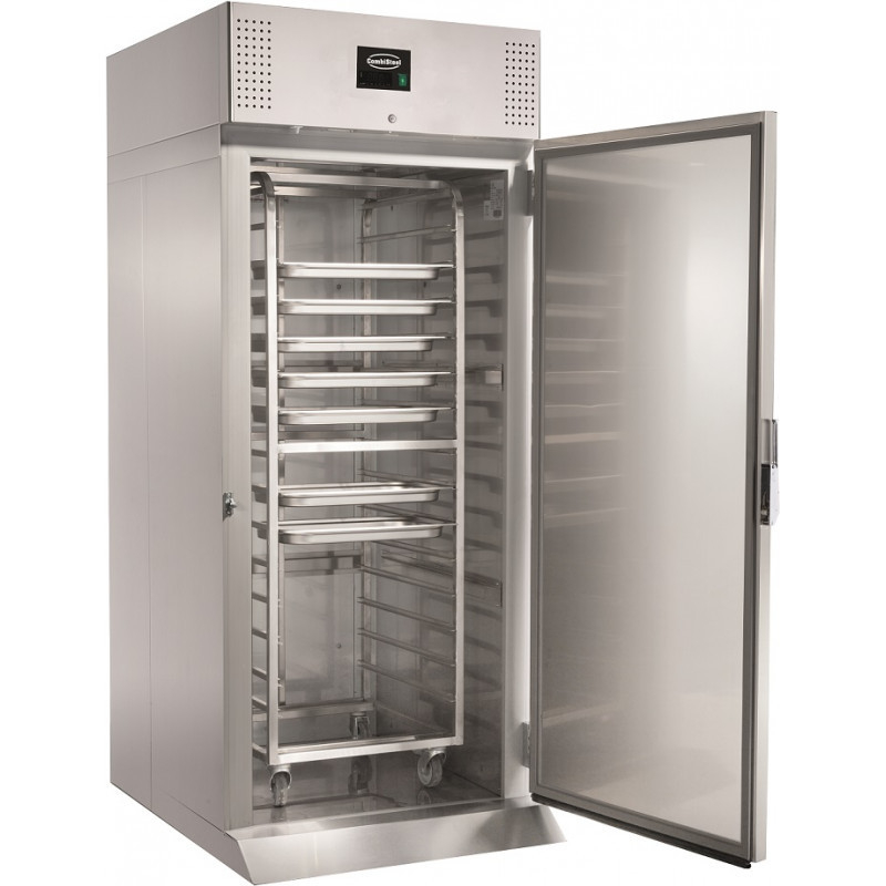 Positieve koelvitrine in roestvrij staal - 700 L - Combisteel