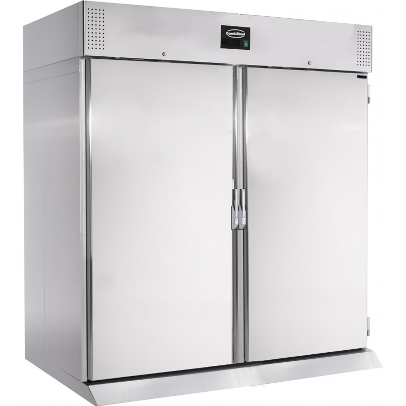 Roestvrij stalen positieve koelvitrine - 1400 L - Combisteel