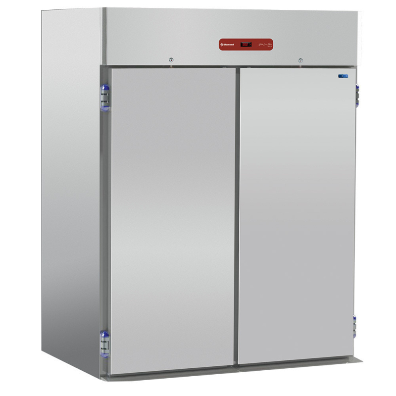 Gekoelde kast, 2 trolleys GN 2/1 - EN 600x800 - Diamond - AR2N/H2-R2