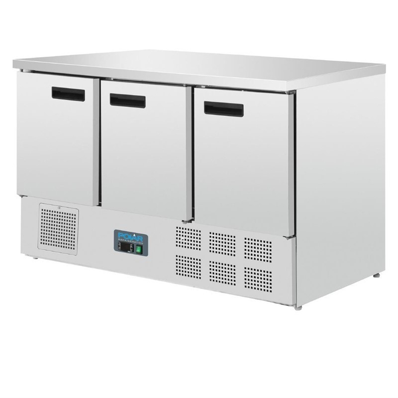 Table r&eacute;frig&eacute;r&eacute;e 3 portes 368L - Performance Professionnelle - G622 - Polar