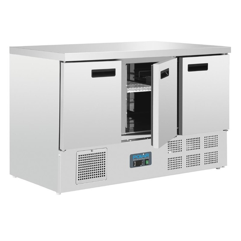 Table r&eacute;frig&eacute;r&eacute;e 3 portes 368L - Performance Professionnelle - G622 - Polar