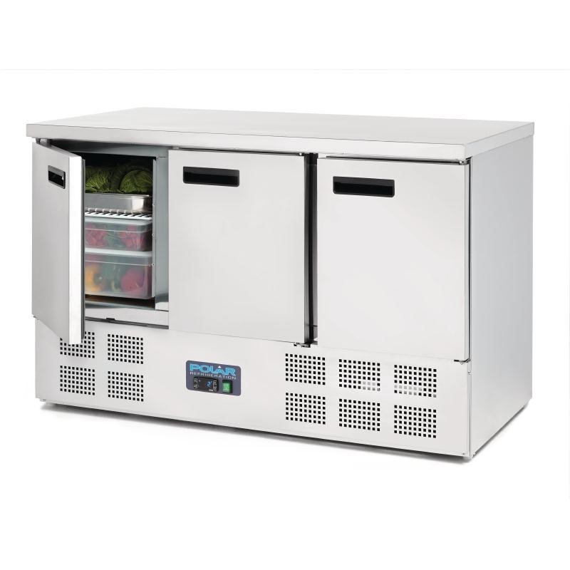 Table r&eacute;frig&eacute;r&eacute;e 3 portes 368L - Performance Professionnelle - G622 - Polar