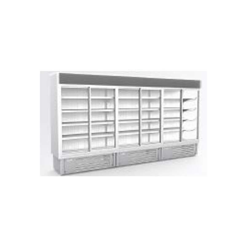 Vitrine libre service avec portes coulissantes, 1885 mm, Grise - SUPERJOLLY19