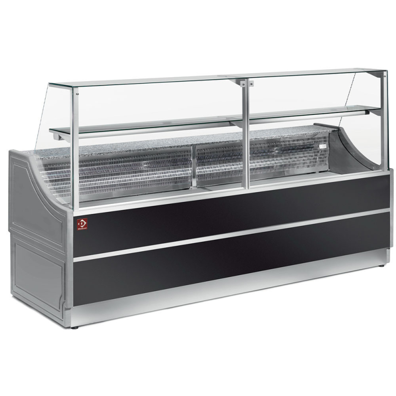 Neutrale toonbanken met recht glas 90&deg;, zonder reserve - Diamond - OL104/B2-NN
