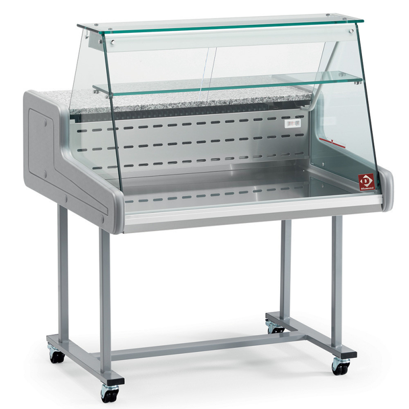 Gekoelde toonbank-vitrine - rechte ruit - Diamond - SUP15-ZD/R2