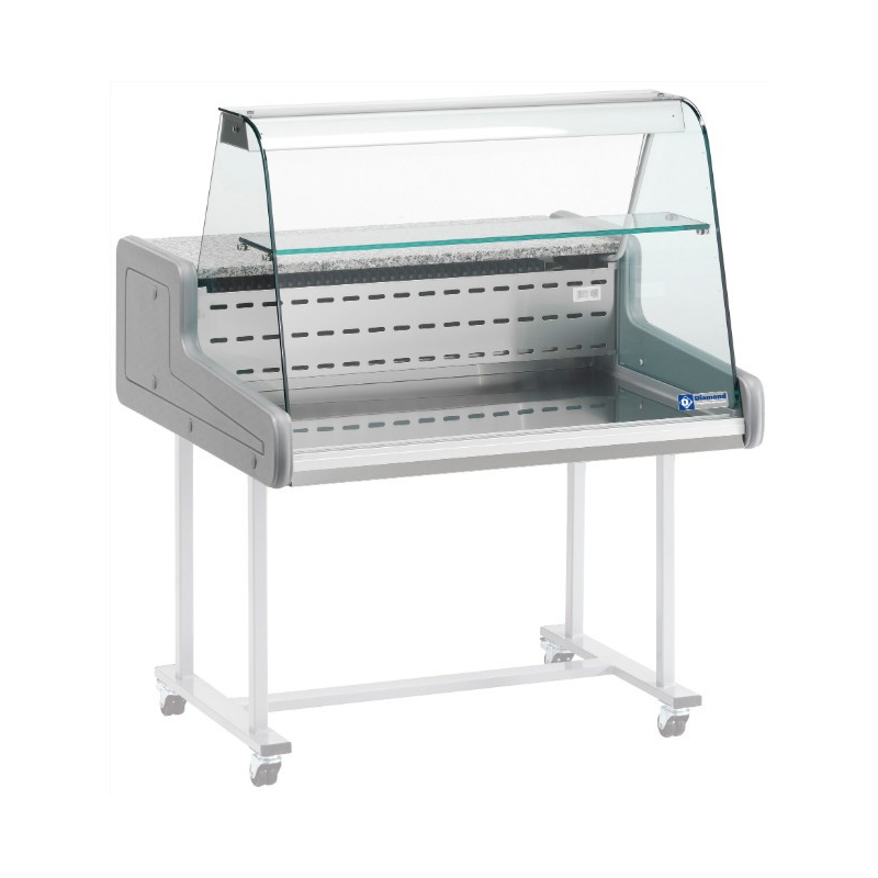 Gekoelde vitrinetoonbanken - gebogen glas - Diamond - SUP10-ZC/R2
