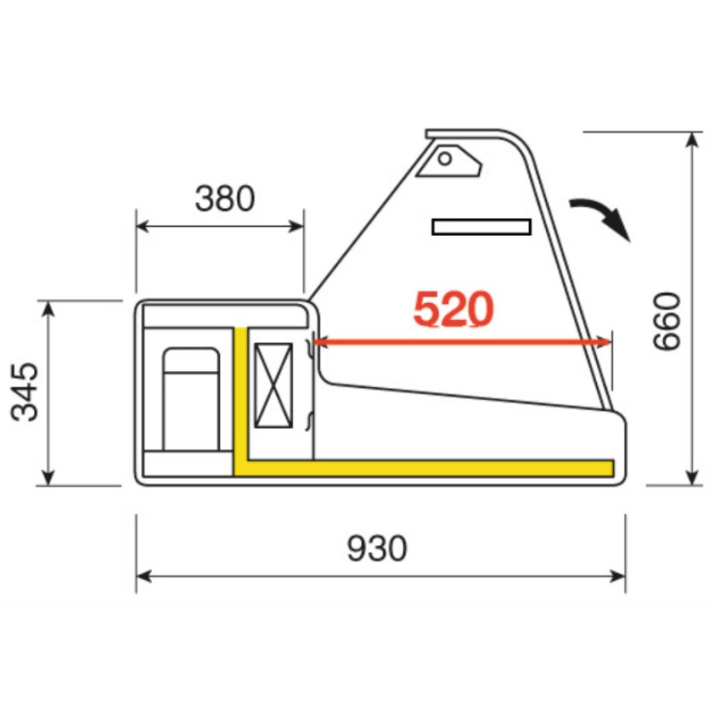 Gekoelde vitrinetoonbanken - gebogen glas - Diamond - SUP10-ZC/R2