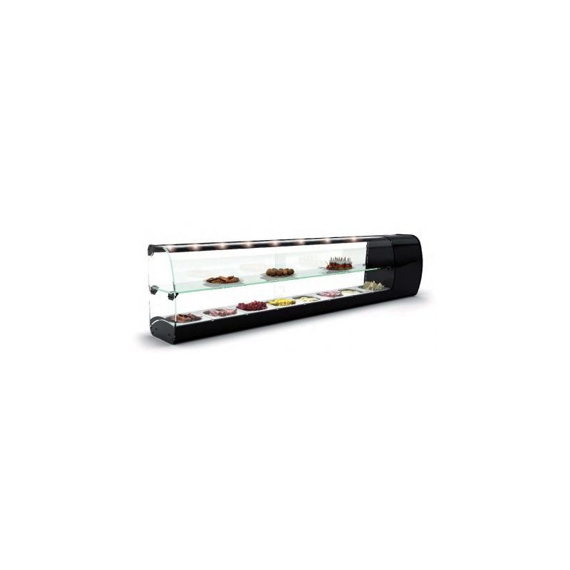 Tafelvitrine voor sushi / tapas 6xGN1/6