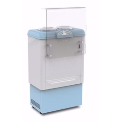 Retro vitrine voor ronde...