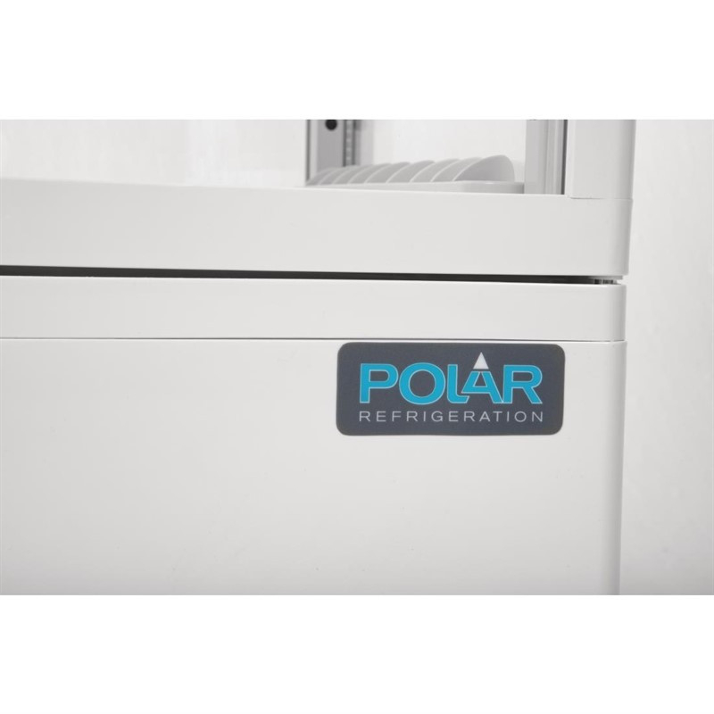 Vitrine r&eacute;frig&eacute;r&eacute;e blanche 68L - Visibilit&eacute; optimale - G619 - Polar