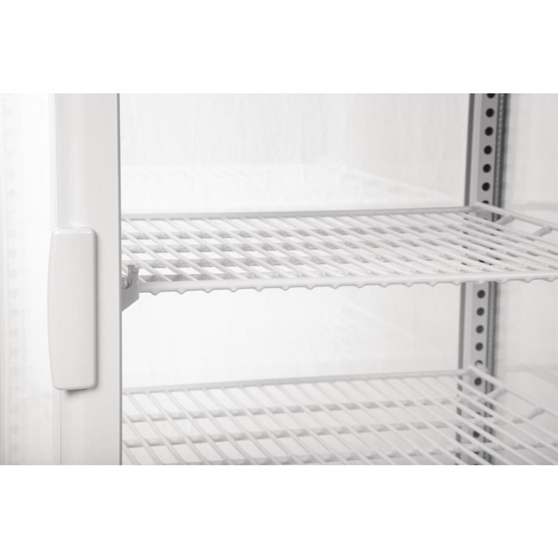 Vitrine r&eacute;frig&eacute;r&eacute;e blanche 68L - Visibilit&eacute; optimale - G619 - Polar