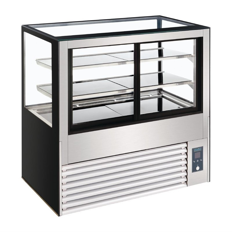 Gekoelde vitrine met achterbediening serie U 1200mm - Hoge prestaties - DB951 - Polar