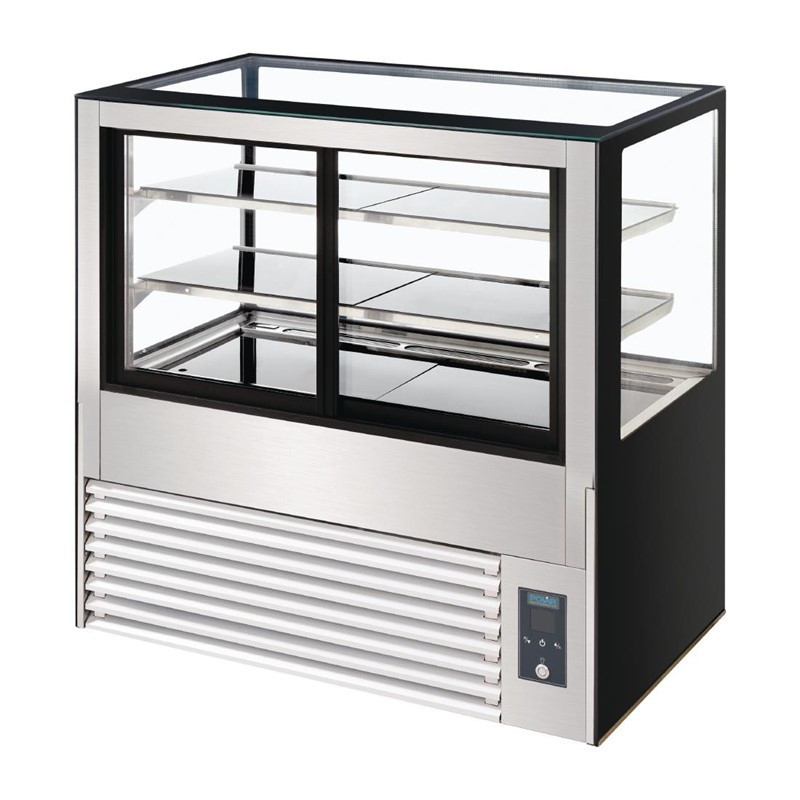 Gekoelde vitrine met achterbediening serie U 1200mm - Hoge prestaties - DB951 - Polar