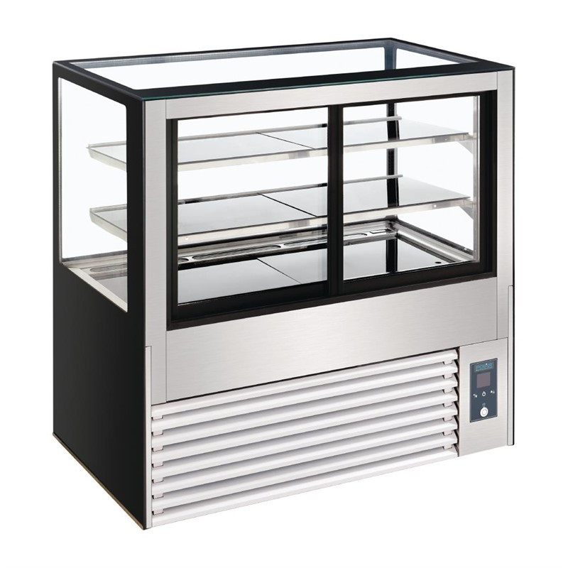 Gekoelde vitrine met achterbediening serie U 1200mm - Hoge prestaties - DB951 - Polar
