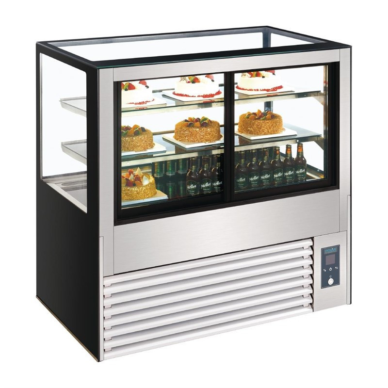Gekoelde vitrine met achterbediening serie U 1200mm - Hoge prestaties - DB951 - Polar