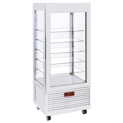 4-zijdige glazen vitrine,...
