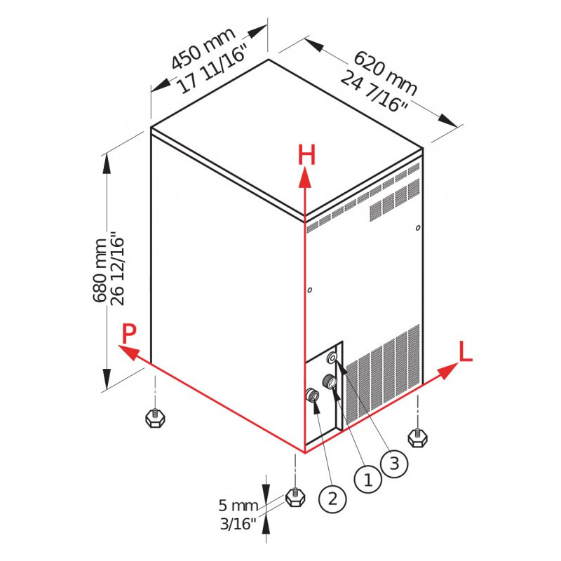Cocktail crush ijsmachine 57 kg/24 u - Brema - TB 551A HC