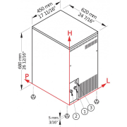 Cocktail crush ijsmachine 57 kg/24 u - Brema - TB 551A HC