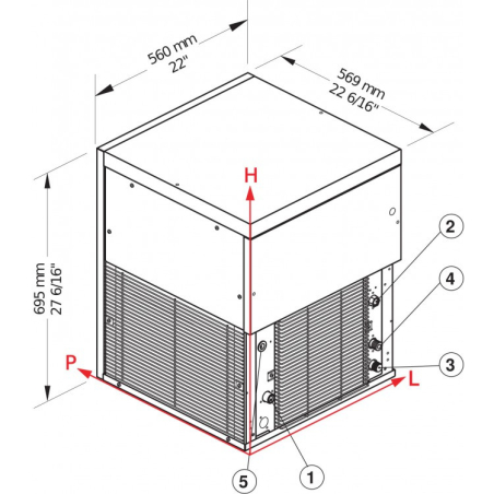 Cocktailbreker 440 kg/24 h - Brema - TM 450A HC