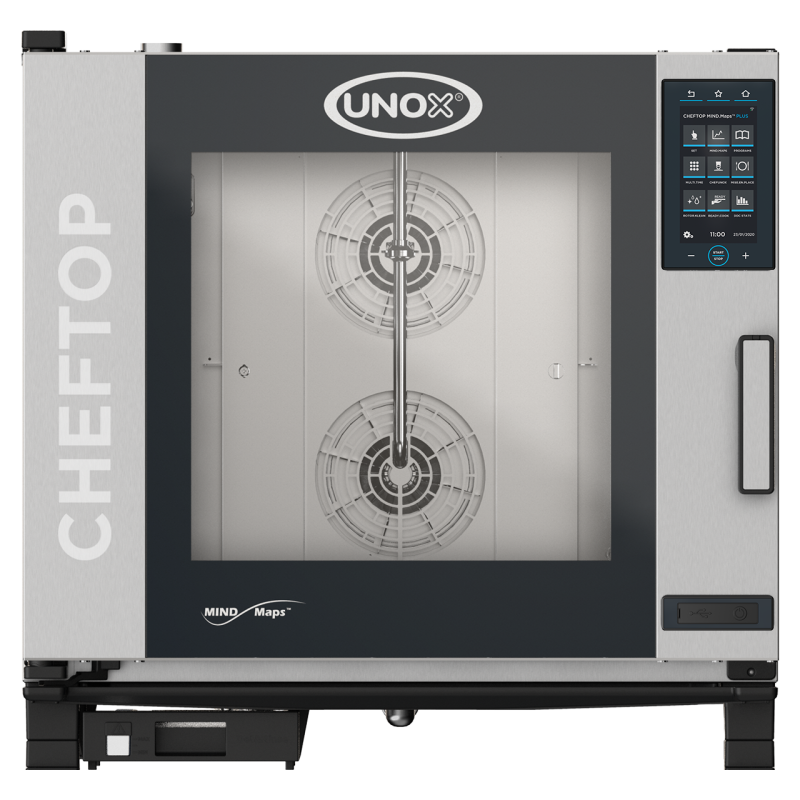 Combinatie oven - Cheftop Mind.Maps&trade; Plus, elektrisch - 6 GN 2/1 - Unox