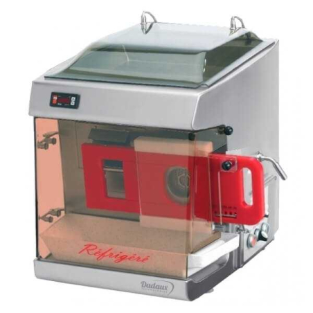 Koelversnipperaar met portioneerder en vitrine 300 kg/u