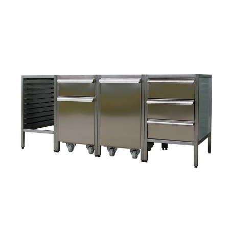 Bacs &agrave; farine, 90 Litres - Panimatic - Module 6