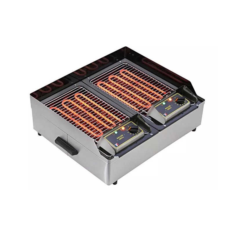 Dubbele elektrische lavasteengrill - Rolgrill - 140D