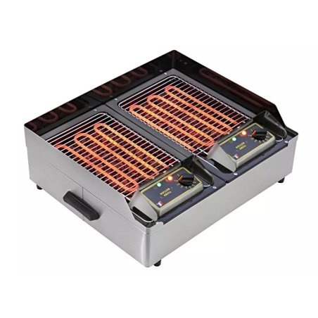 Dubbele elektrische lavasteengrill - Rolgrill - 140D