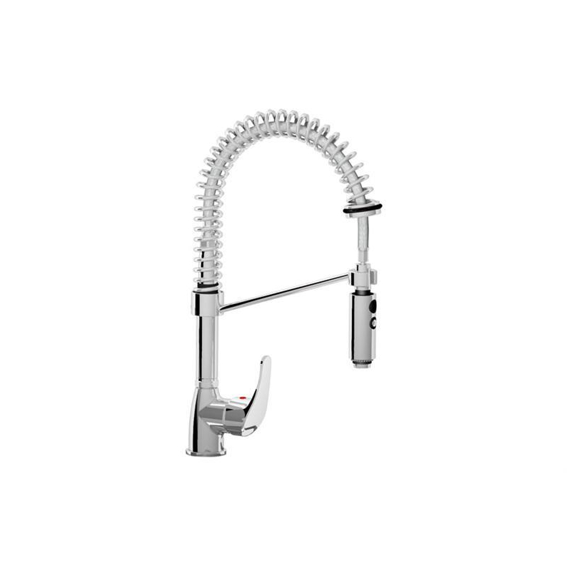 Mini douchette mono-trou hauteur 500 MM avec robinet intermed.1/4 tour - Linum - LKF-3514-000