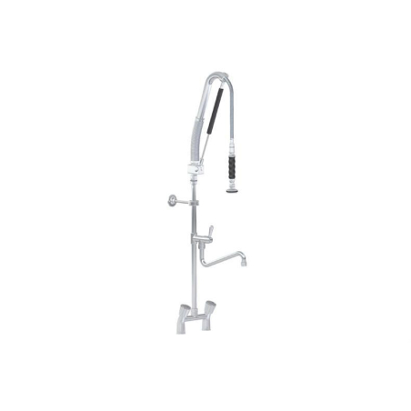 Douchette bi-trou montage sur table, avec robinet + Pompe - Linum - LKF-2233-000