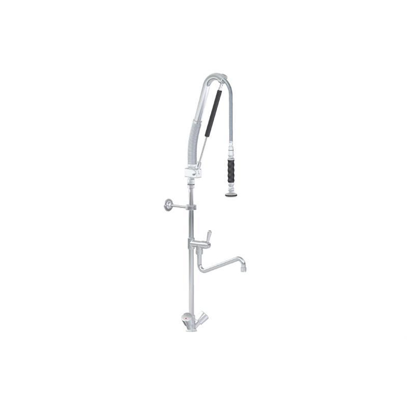 Douchette mono-trou montage sur table, avec robinet intermed. 1/4 tour + Pompe - Linum - LKF-2213-000