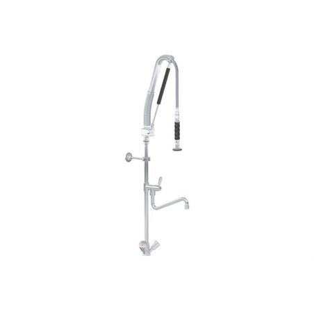 Douchette mono-trou montage sur table, avec robinet intermed. 1/4 tour + Pompe - Linum - LKF-2213-000