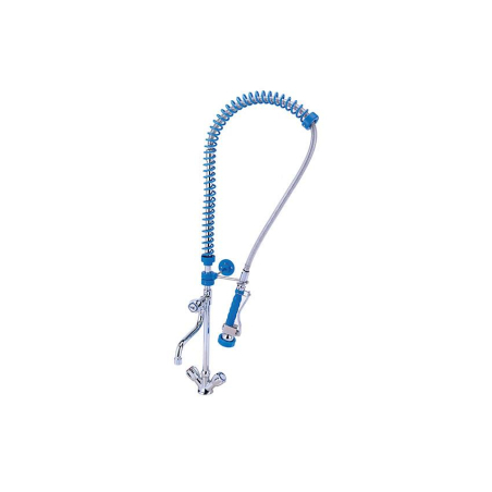 Eco douche Blauw tafelmodel met intermedium kraan - 1/4 draai - Linum - LKL-2411-060
