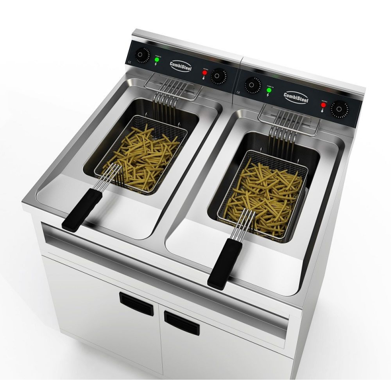 Elektrische friteuse, 2X12L, 2X9KW - Combisteel - 7455.0965