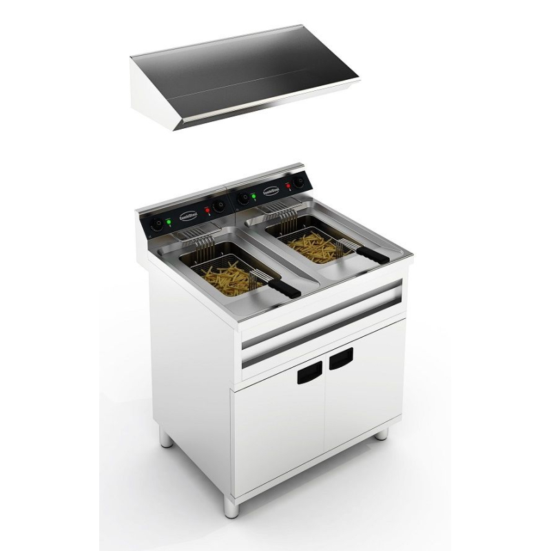 Friteuse &eacute;lectrique, 2X12L, 2X9KW - Combisteel - 7455.0965