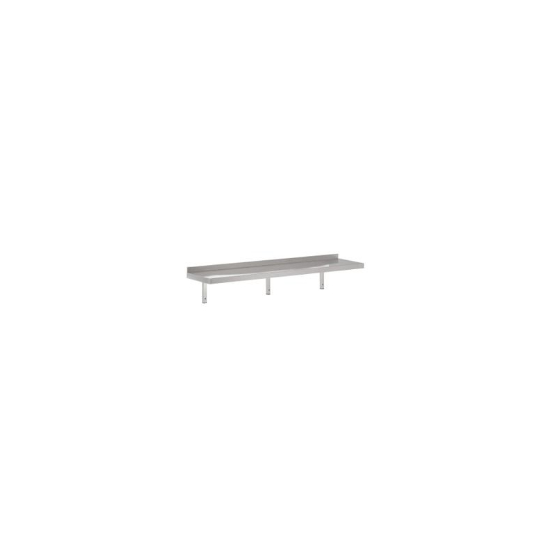&Eacute;tag&egrave;re murales inox, 400x2000 incl. supports - Combisteel - 7455.0697