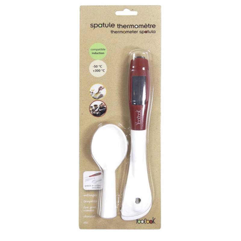 Spatel thermometer inductie compatibel -50&deg;C +300&deg;C + lepelpunt, YooCook - Louis Tellier - YC60804