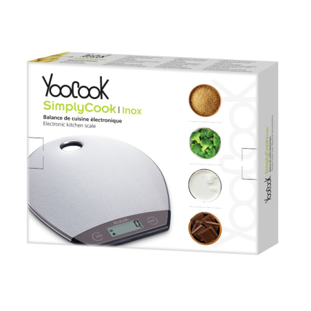 Ronde keukenweegschaal met batterij, YooCook - Louis Tellier - YC21P006