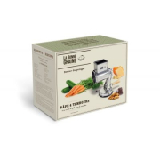 Roestvrijstalen rasp, 4 trommels, zuignapbevestiging, La Bonne Graine - Louis Tellier - N2700X