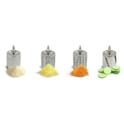 Roestvrijstalen rasp, 4 trommels, zuignapbevestiging, La Bonne Graine - Louis Tellier - N2700X