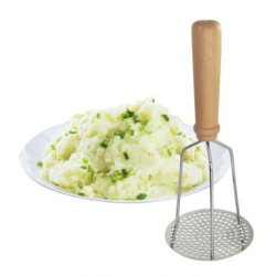 Pureezeef, houten handvat, roestvrij staal, La Bonne Graine - Louis Tellier - N3029