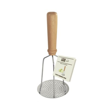 Pureezeef, houten handvat, roestvrij staal, La Bonne Graine - Louis Tellier - N3029