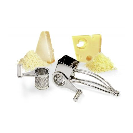 Kaasrasp, roestvrij staal, 2 trommels gruy&egrave;re & parmezaan, La Bonne Graine - Louis Tellier - N3009X-2