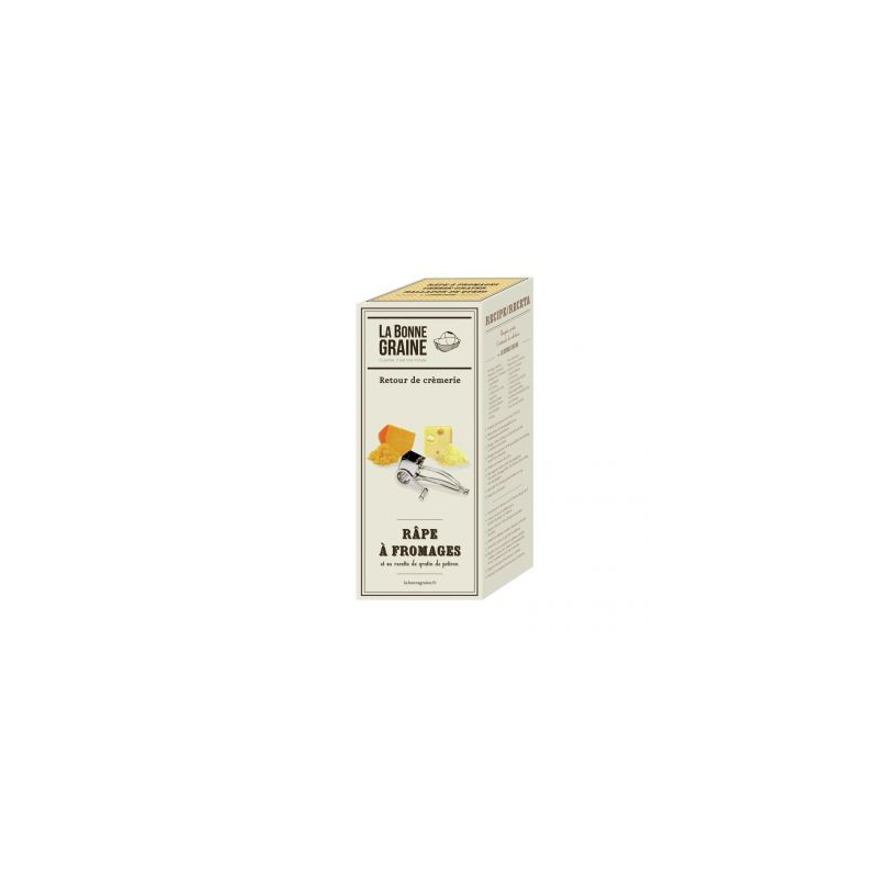 Moulin r&acirc;pe &agrave; fromage, inox, 1 tambour gruy&egrave;re, La Bonne Graine - Louis Tellier - N3009X