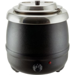 Zwarte bain-marie soeppan 10L - Louis Tellier - N8060