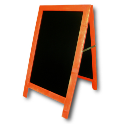 Stoep ezel in ceruse hout, oranje, carnaval - Bequet