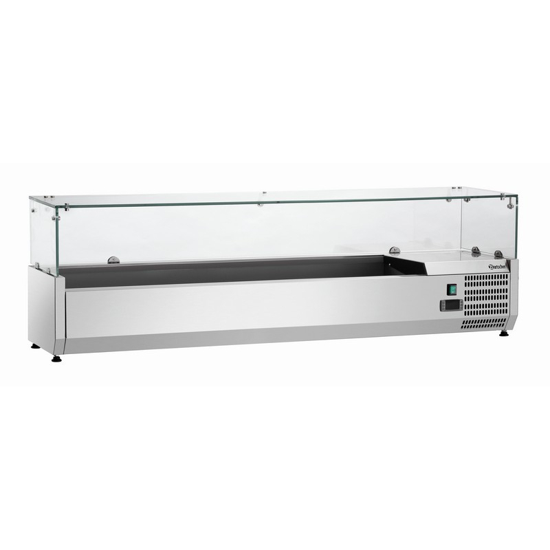 Pr&eacute;sentoir r&eacute;frig&eacute;r&eacute; GL4 7 x GN 1/4 - Bartscher 110172