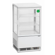 Mini vitrine r&eacute;frig&eacute;r&eacute;e 58 L blanche - Bartscher - 700258G