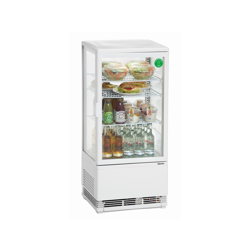 Mini vitrine r&eacute;frig&eacute;r&eacute;e 78 L blanche - Bartscher - 700578G