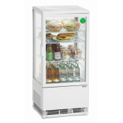 Mini vitrine r&eacute;frig&eacute;r&eacute;e 78 L blanche - Bartscher - 700578G